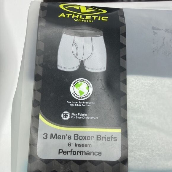 Men's Sustainable Boxer Briefs Underwear, 2, 3 Packs Size 2XL - Picture 3 of 6